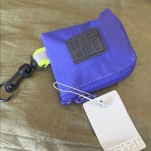 Esprit Purple Coin Pouch with Key Clip